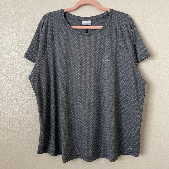 Columbia Shirt Womens 3X Bogata Bay Omni Wick Geometric Athletic Gym Workout - Picture 3 of 10